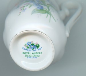 Backstamp from china pitcher used for watercolor painting